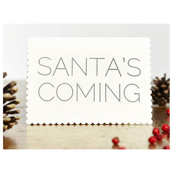 Katie Leamon Santa?s Coming Christmas Card